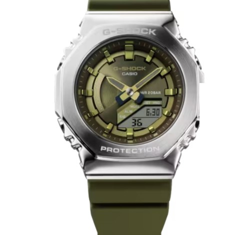 Casio G-Shock Collezione Serie 2100 GM-S2100-3AER Verde Orologio Uomo