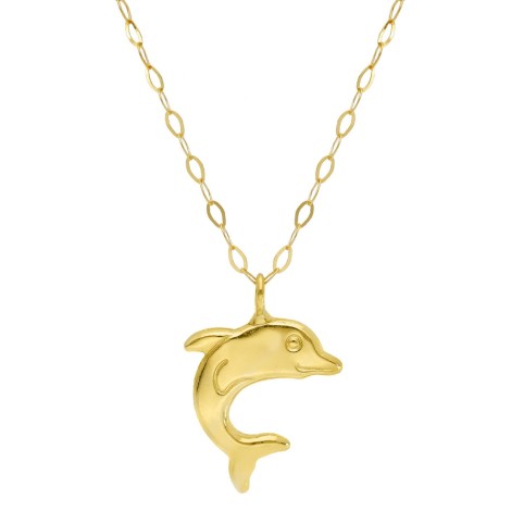 Collana Delfino Oro Giallo 18kt