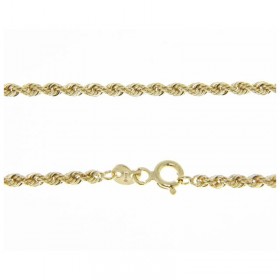 Catena Donna Raggi Oro Giallo 9kt Maglia Torchon