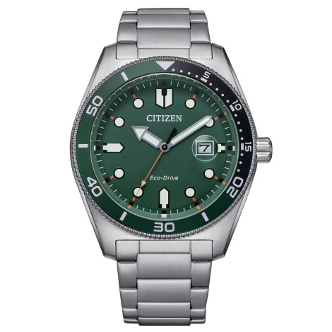 Orologio Citizen Collezione Marine Silver Verde AW1768-80X