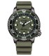 Orologio Citizen Diver's Eco 200 mt Promaster Cauciù Verde Grigio BN0157-11X