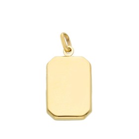 Ciondolo Rettangolare Oro Giallo 9Kt