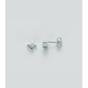 Orecchini Punto Luce Miluna Oro Bianco 9kt Diamanti 0,04 ct ERD1590-004G7X