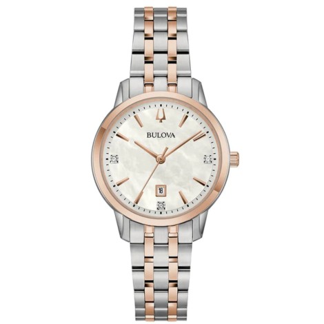Orologio Bulova Solo Tempo Sutton Lady Acciaio Madreperla 98P213