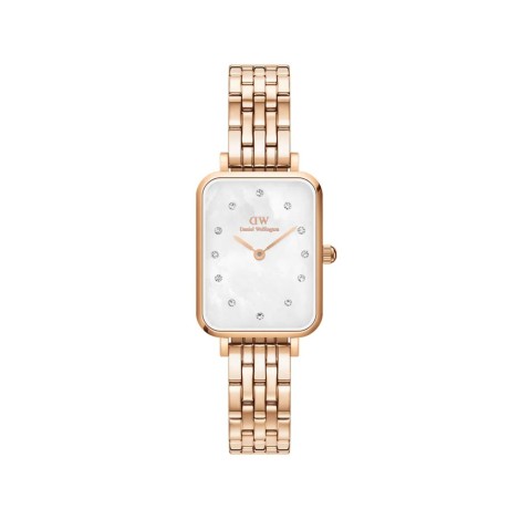 Daniel Wellington Orologio Solo Tempo Quadro Lumine 5 Link Melrose 28mm DW00100620
