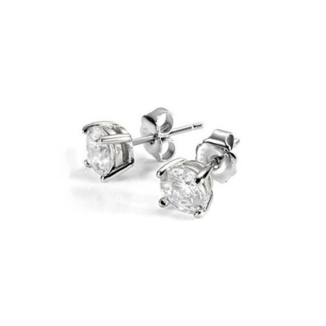 Orecchini Punto Luce Argento Zirconi