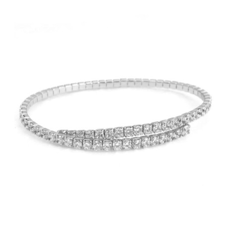 Bracciale Rigido Argento 925 Zirconi