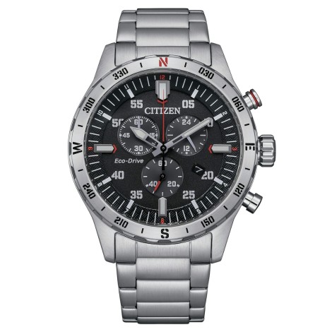 Cronografo Citizen Eco Drive Uomo Collezione Outdoor Crono Acciaio AT2520-89E