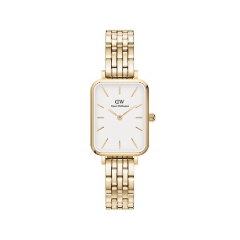 Daniel Wellington Orologio Solo Tempo Quadro 5 Link Evergold 20x26 DW00100622