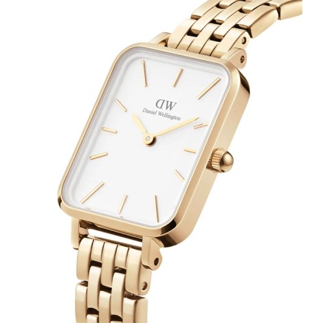 Daniel Wellington Orologio Solo Tempo Quadro 5 Link Evergold 20x26 DW00100622