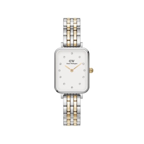 Daniel Wellington Orologio Solo Tempo Quadro Lumine 5 Link Two-Tone 20x26 DW00100625