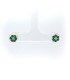 Orecchini Fiore Argento 925 Zirconi Colorati