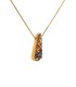 Collana Salvini Pendente Scalare Oro 18kt Brillanti 0.25 ct Quarzo Citrino