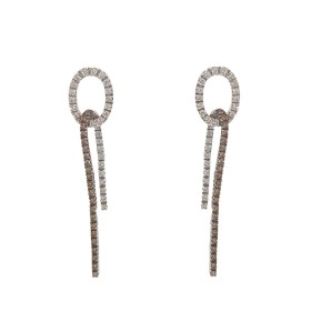 Orecchini Pendenti Davite e Delucchi Diamanti 1,67ct Oro Bianco 18kt