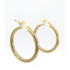 Orecchini Cerchio Argento 925 Dorato 3cm