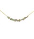 Collana Con Centrale Argento 925 Dorato Zirconi Colorati