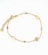 Bracciale Stella Cuore Fiore Oro Giallo 9Kt Zirconi Colorati