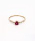 Anello Oro Giallo 9kt Rubino 0,30 ct Diamanti Bianchi 0,07 ct