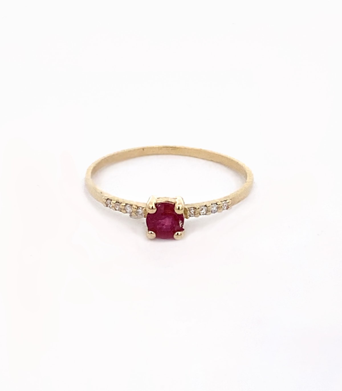 Anello oro discount giallo con rubino