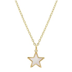 Collana Mini Stella Oro Giallo 9Kt Madreperla
