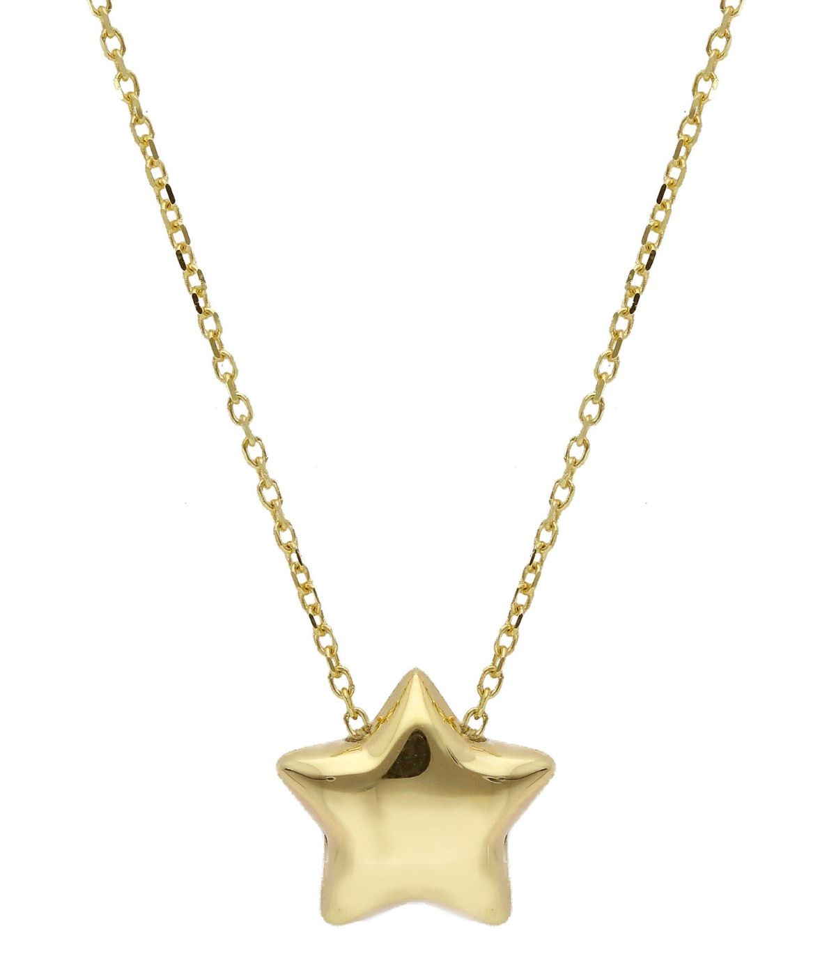 Mini Orecchini A Stella Oro 333 – 5 Mm, Opachi, Leggermente Bombati, Vienna Gold, Per Donna E Ragazza