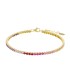 Bracciale Tennis Oro Giallo 9kt Zirconi Multicolor