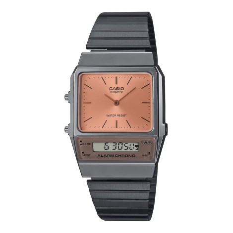 Casio Digitale Vintage Edgy Collection Acciaio AQ-800ECGG-4A Orologio Donna