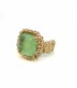 Anello Aperto Argento Dorato Prasiolite ANM62-9A