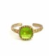 Bracciale Aperto Argento Dorato Cristallo Lime BRM21-1A