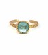 Bracciale Aperto Argento Dorato Acquamarina BRM29-3A