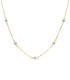 Collana Oro Giallo 9kt con Zirconi Bianchi