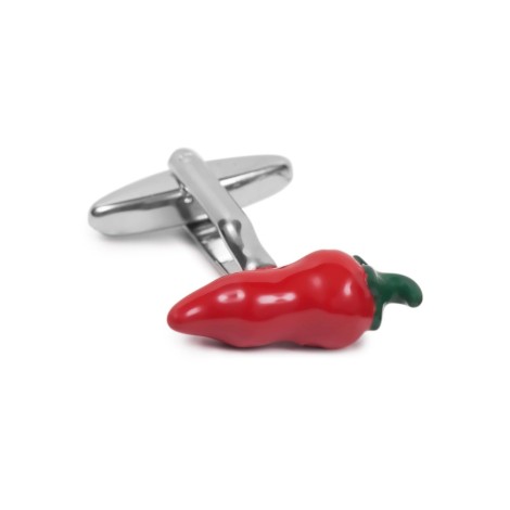 Gemelli Da Polso Peperoncino Smalto Rosso