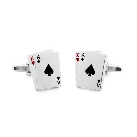 Gemelli Da Polso Carte da Gioco F011-A+K