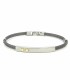 Bracciale Acciaio Marrone Oro Giallo Cm 21