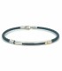 Bracciale Acciaio Blu Oro Giallo Cm 19