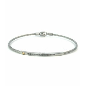 Bracciale Acciaio Silver e Oro Giallo Cm 19
