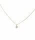 Collana Lettera Pendente Oro Giallo 9kt Diamanti 0,06 ct