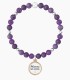 Bracciale Elastico Con Ametista Kidult Mamma Sei Unica 732153