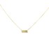 Collana Argento Dorato con targa