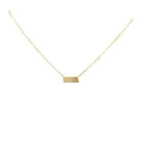 Collana Argento Dorato con targa