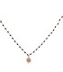 copy of Collana Argento Rosato e perle Nere con Quadrifoglio pavè