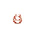 Orecchini Argento Dorato con Rondelle Colorate Salmone