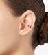 Monorecchino Earcuff Dodo Collezione Rondelle Argento Smalto Rosso Corallo