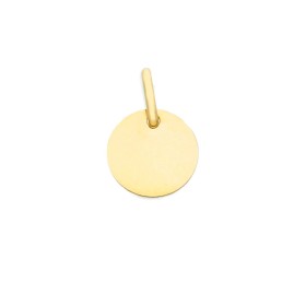 Ciondolo Medaglietta Tonda Oro Giallo 9Kt