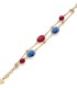 Unoaerre Fashion Jewellery Bronzo Bracciale Cristalli Rosse/Blu