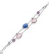 Unoaerre Fashion Jewellery Bronzo Bracciale Cristalli Blu/Viola/Rosa