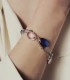Unoaerre Fashion Jewellery Bronzo Bracciale Cristalli Blu/Viola/Rosa