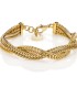 Bracciale Coda Di Volpe A Intreccio Unoaerre Fashion Jewellery Bronzo Dorato