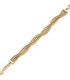 Bracciale Coda Di Volpe A Intreccio Unoaerre Fashion Jewellery Bronzo Dorato