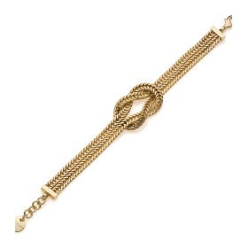 Bracciale Coda Di Volpe Nodo Unoaerre Fashion Jewellery Bronzo Dorato